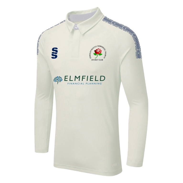 DUAL LONG SLEEVE CRICKET SHIRT (WOMENS)-Ivory