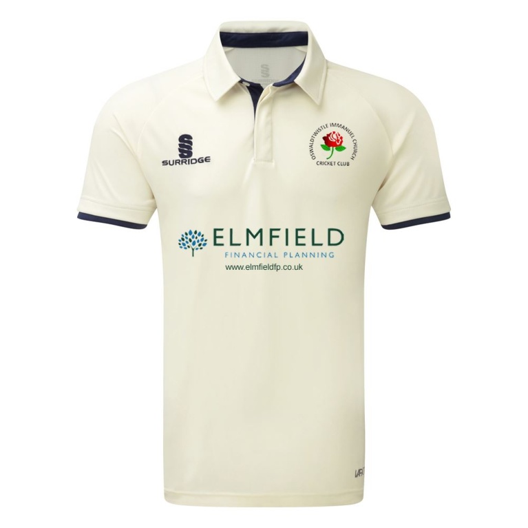 Oswaldtwistle Immanuel CC - Ergo Short Sleeve Navy Trim Shirt